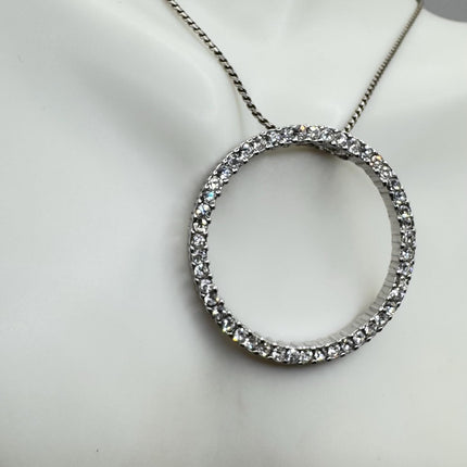 Vintage Silver Gemstone Pendant
