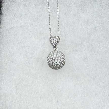 Vintage Silver Ball Pendant