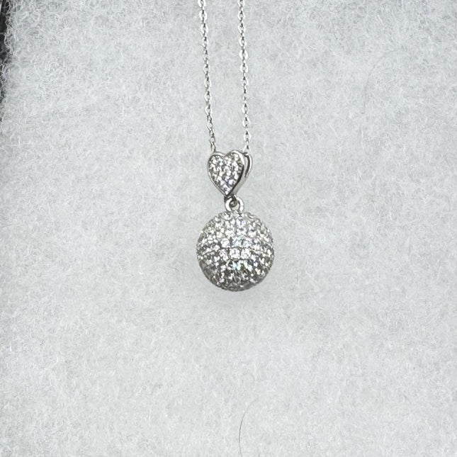 Vintage Silver Ball Pendant