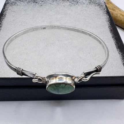 Vintage turquoise Gemstone Cuff Bracelet