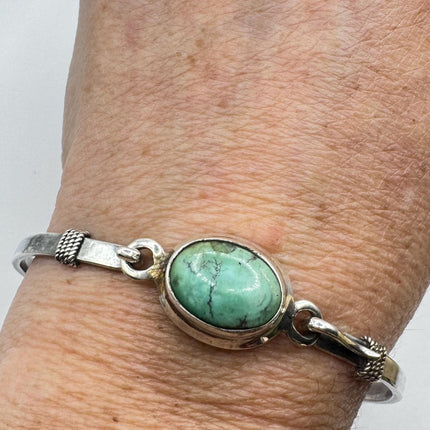 Vintage turquoise Gemstone Cuff Bracelet