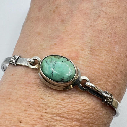 Vintage turquoise Gemstone Cuff Bracelet