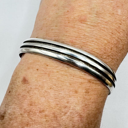 Vintage silver Bangle Cuff Bracelet