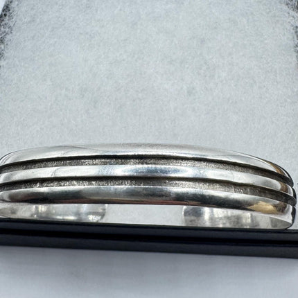 Vintage silver Bangle Cuff Bracelet
