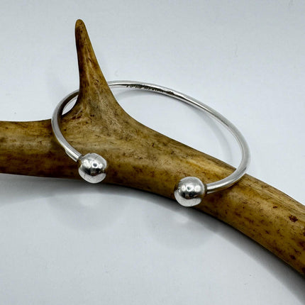 Vintage silver Bangle Cuff Bracelet