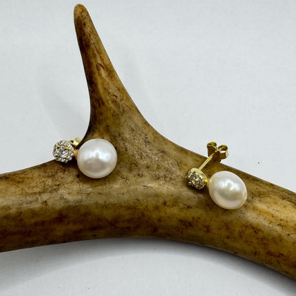 Vintage Silver Earrings | Deco White Pearl 925 Sterling Silver Chain Earrings