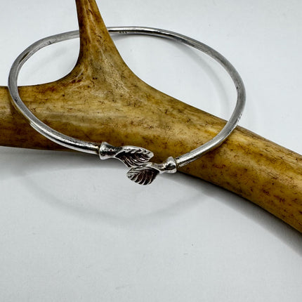 Vintage silver Bangle Cuff Bracelet