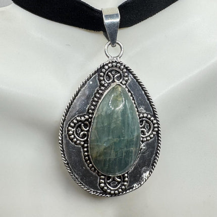 Vintage Silver Gemstone Pendant