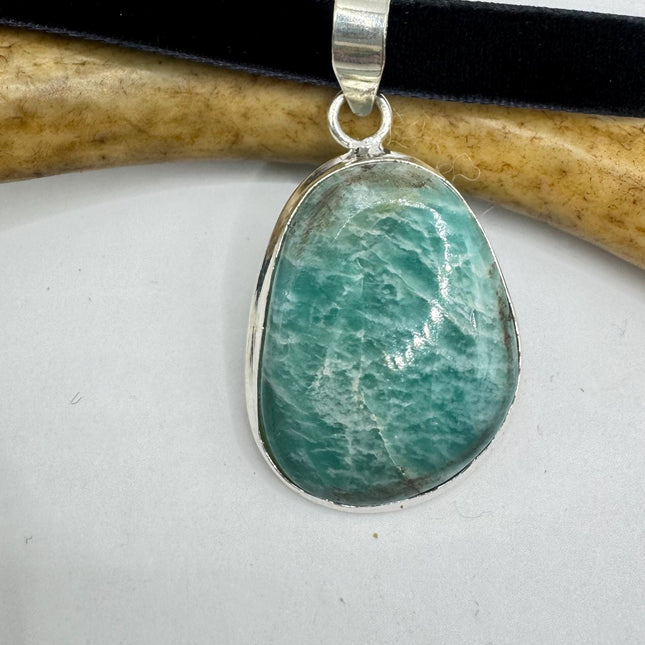 Vintage Silver Gemstone Pendant