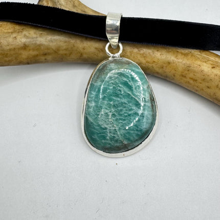 Vintage Silver Gemstone Pendant