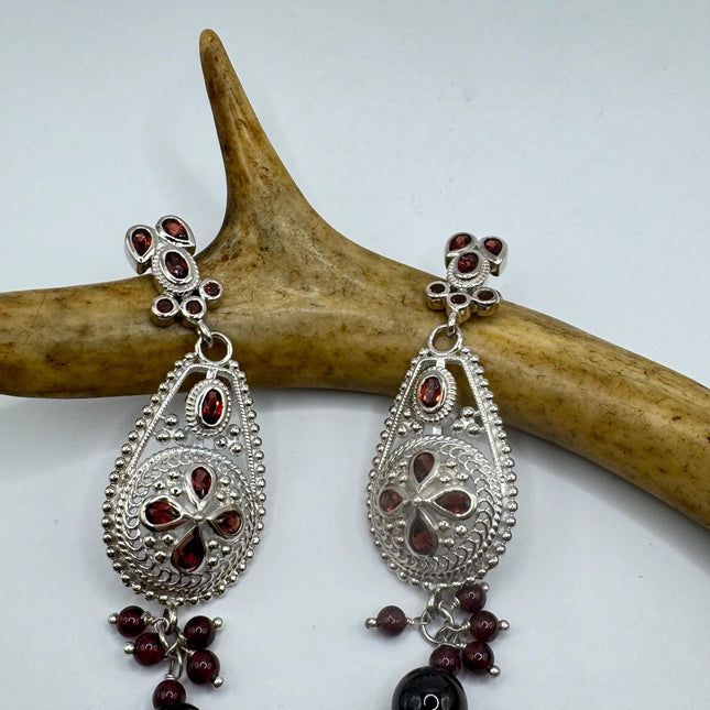 Vintage Garnet Earrings