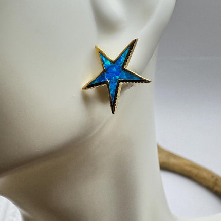 Star Stud Silver Earrings