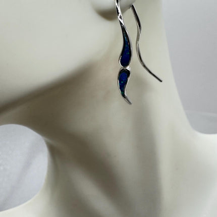 Swirl Stud Silver Earrings