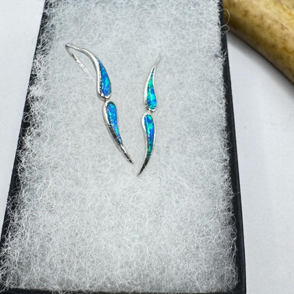 Swirl Stud Silver Earrings