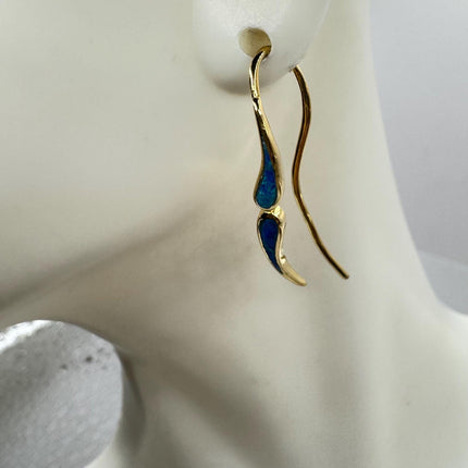 Swirl Stud Silver Earrings