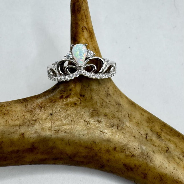 Vintage Fire Opal Tiny Stacking Promise Ring - 925 Sterling Silver Band Minimalist Jewelry for Prom Wedding or Everyday Ring
