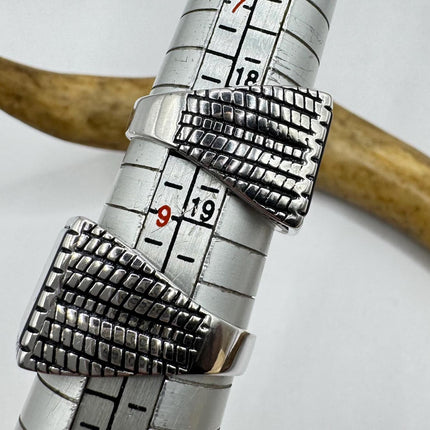 Vintage Black Onyx Mens Ring 925 Sterling Silver Band Deco Antique Cocktail Statement ring