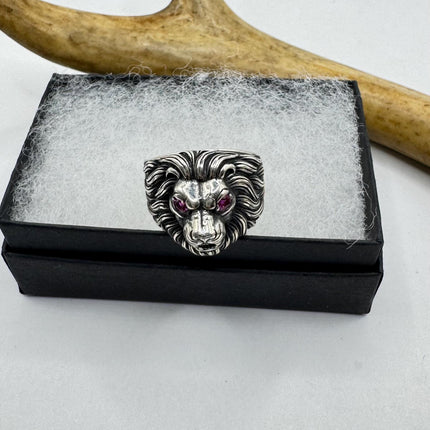 Vintage Silver Lion Ring