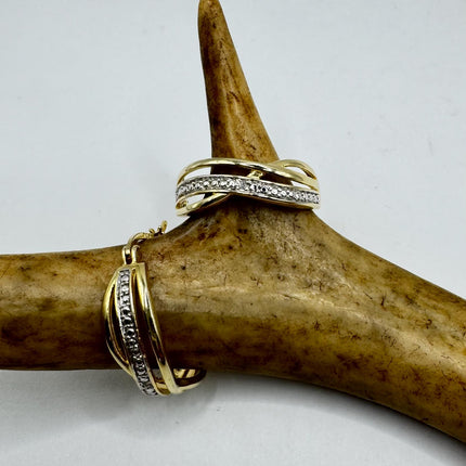Vintage Gold Hoop Earrings
