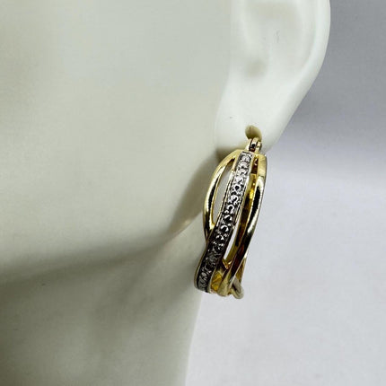 Vintage Gold Hoop Earrings