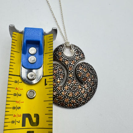 vintage smoky topaz Necklace Dainty 925 Sterling Silver Chain, Delicate Design