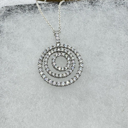 Vintage Silver Gemstone Pendant