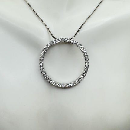 Vintage Silver Gemstone Pendant