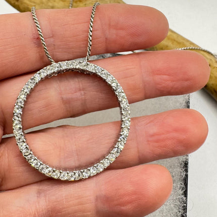 Vintage Silver Gemstone Pendant