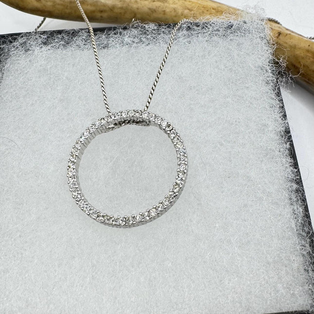 Vintage Silver Gemstone Pendant