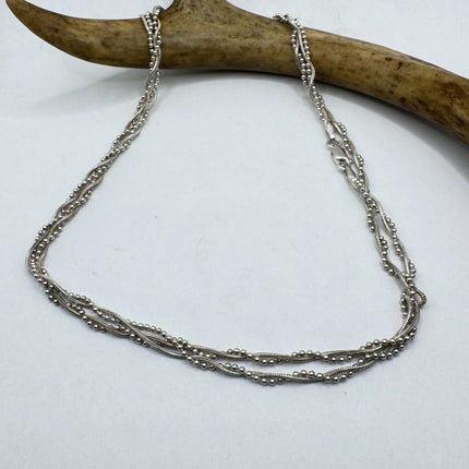 vintage chunky statement chain 925 Sterling Silver 36 inch Chain Necklace