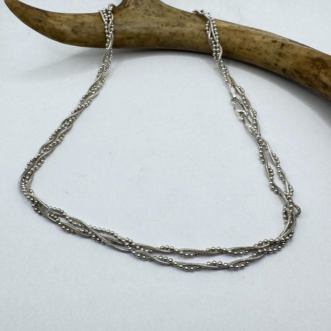 vintage chunky statement chain 925 Sterling Silver 36 inch Chain Necklace