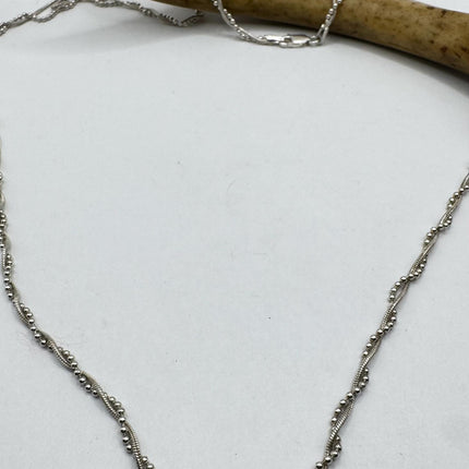 vintage chunky statement chain 925 Sterling Silver 36 inch Chain Necklace