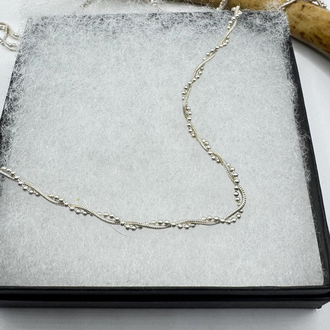 vintage chunky statement chain 925 Sterling Silver 36 inch Chain Necklace