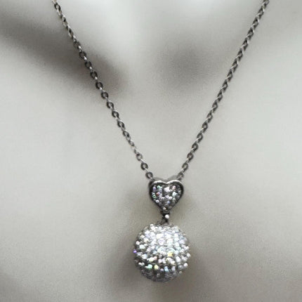 Vintage Silver Ball Pendant