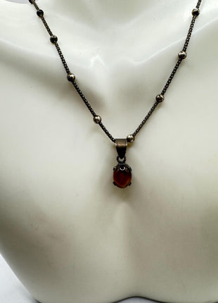 Vintage Silver Tigers Eye Necklace