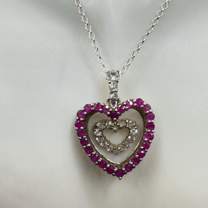 Vintage Tiny Heart Charm Necklace