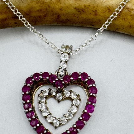 Vintage Tiny Heart Charm Necklace