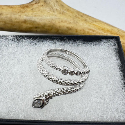 Vintage Silver Snake Ring