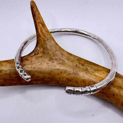 Vintage silver Bangle Cuff Bracelet