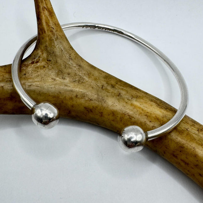 Vintage silver Bangle Cuff Bracelet