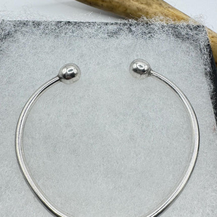 Vintage silver Bangle Cuff Bracelet
