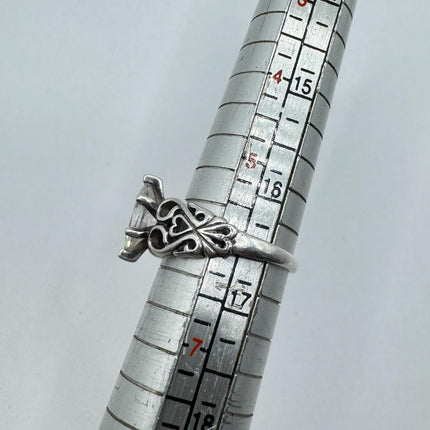 Vintage Cubic Zirconia Clear Crystal Diamond Cocktail