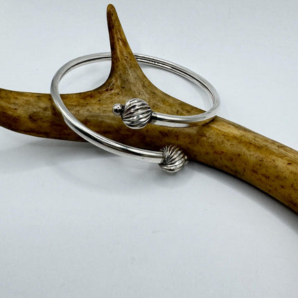 Vintage silver Bangle Cuff Bracelet