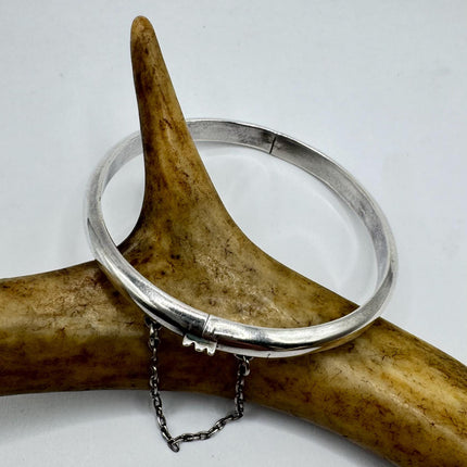 Vintage silver Bangle Cuff Bracelet