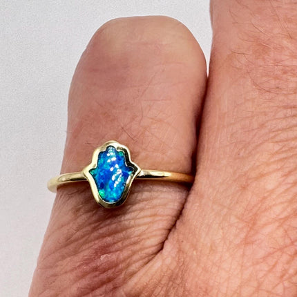 Vintage Fire Opal Tiny Stacking Promise Ring - 925 Sterling Silver Band Minimalist Jewelry for Prom Wedding or Everyday Ring