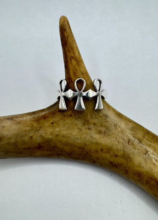 Vintage Silver Ankh Ring | 925 Sterling Silver - Unique Treasure