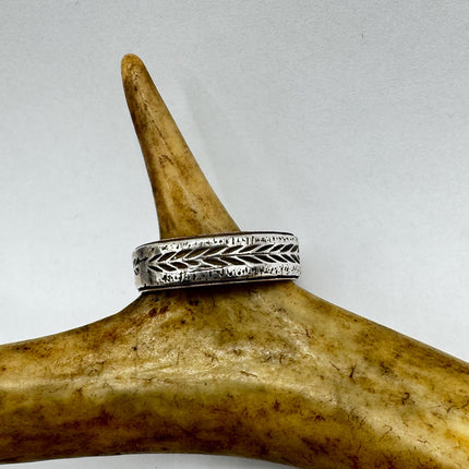 Vintage Silver Boho Cocktail Ring 925 Sterling Antique Wedding Engagement Band | Elijah collection