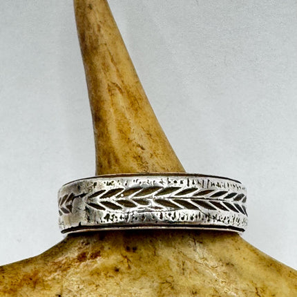 Vintage Silver Boho Cocktail Ring 925 Sterling Antique Wedding Engagement Band | Elijah collection