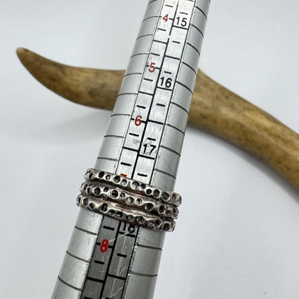 Vintage Silver Boho Cocktail Ring 925 Sterling Antique Wedding Engagement Band | Elijah collection