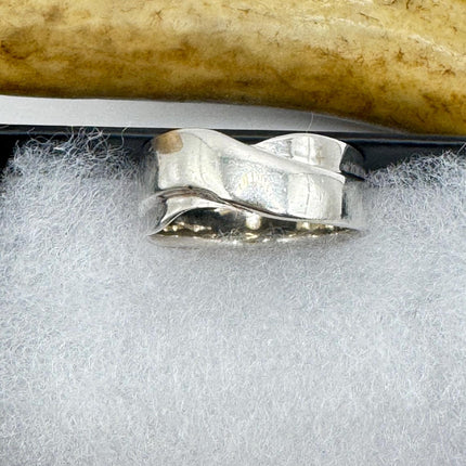 Vintage Silver Boho Cocktail Ring 925 Sterling Antique Wedding Engagement Band | Elijah collection